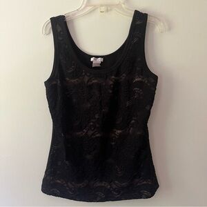 Cache Lace Tank Top L